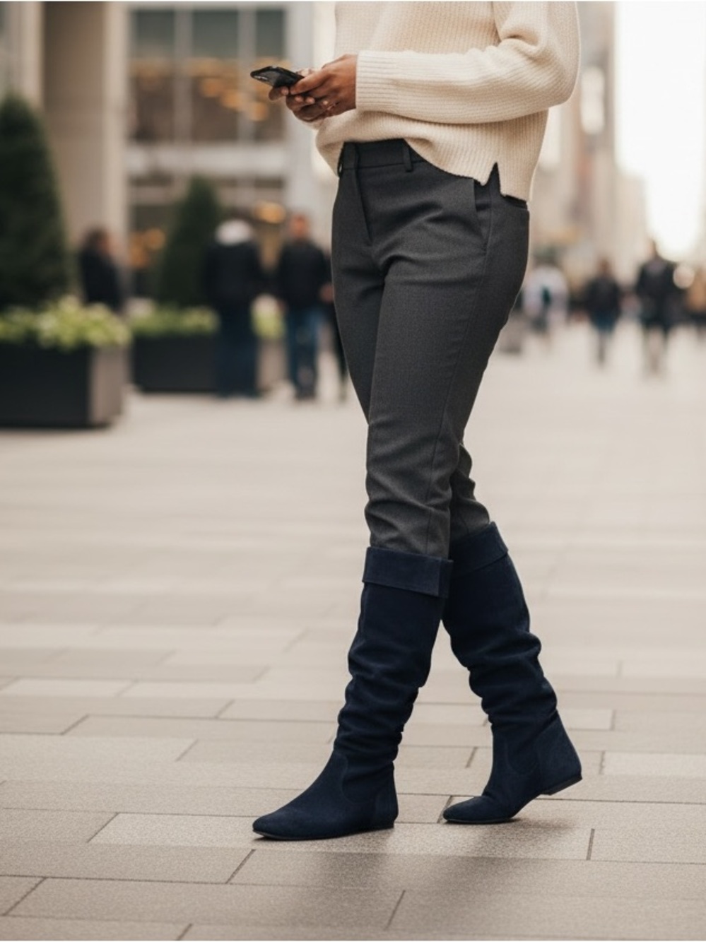 🎉HP🎉Gianni Bini Women's Suede Knee-High Boots Navy- size 8M🎉HP🎉